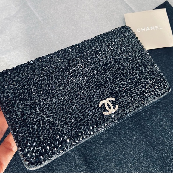 SOLD********AUTHENTIC Vintage Chanel custom Strass converted to (WOC) UPDATED - Picture 4 of 16